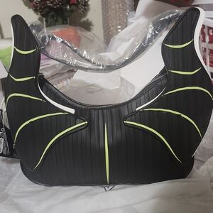 Black and Green Maleficent Glow In The Dark Loungefly Shoulder Bag